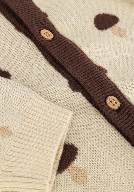 Ecru LIL' ATELIER Vest NBMSARAN LS KNIT CARD Ecru LIL' ATELIER Vest NBMSARAN LS KNIT CARD - large