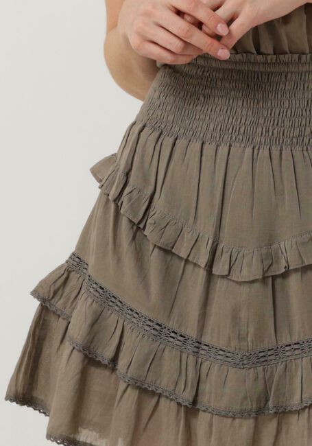 NOTRE-V Mini-jupe VOILE SKIRT en taupe - large