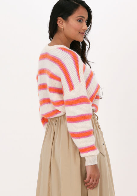 Gebroken wit CO'COUTURE Trui LEONA STRIPE RIB O-KNIT - large