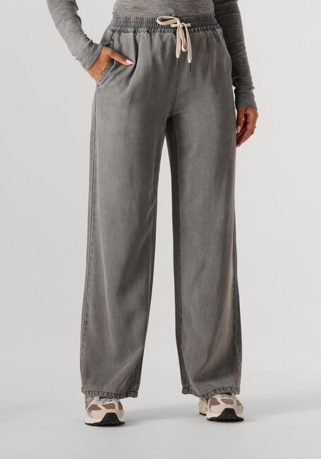 Grijze OBJECT Wijde broek OBJFRAME MW PANTS - large