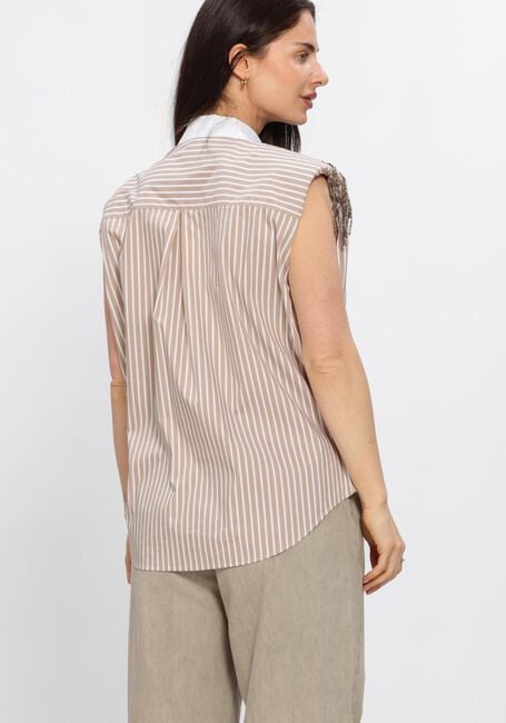 DANTE6 RHOBIN SLEEVELESS FRINGE DETAI SHIRT Blouses en beige - large
