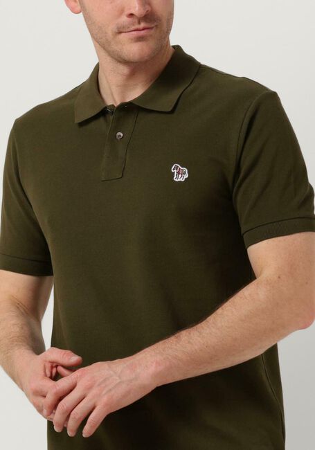 PS PAUL SMITH Polo MENS SLIM FIT SS POLO SHIRT ZEBRA Vert foncé - large