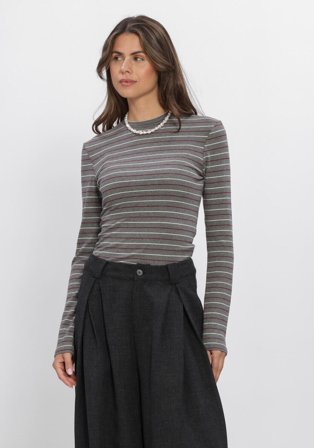 Grijze ELEH Top EFW260213 - large