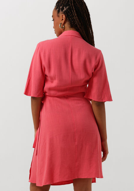 OBJECT Mini robe OBJSANNE RE S/S SHORT WRAP DRESS en rose - large