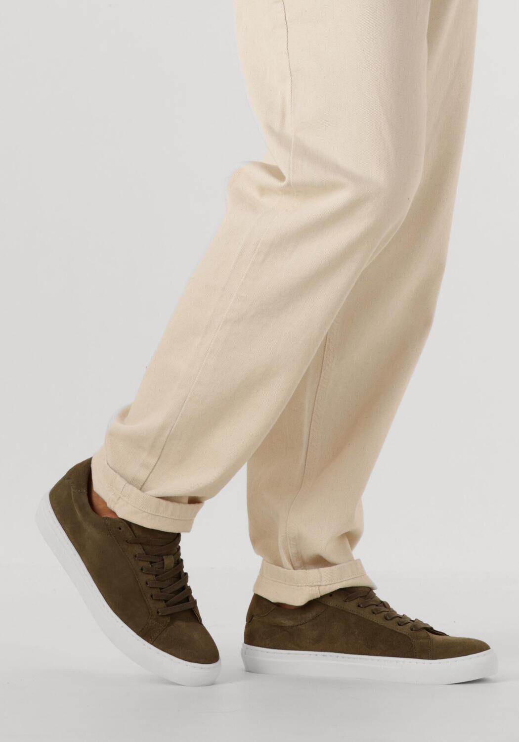 Groene LES DEUX Sneakers THEODOR SUEDE SNEAKER - large