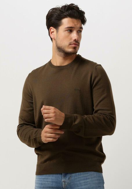 BOSS BLACK Pull BOTTO-L Vert foncé - large