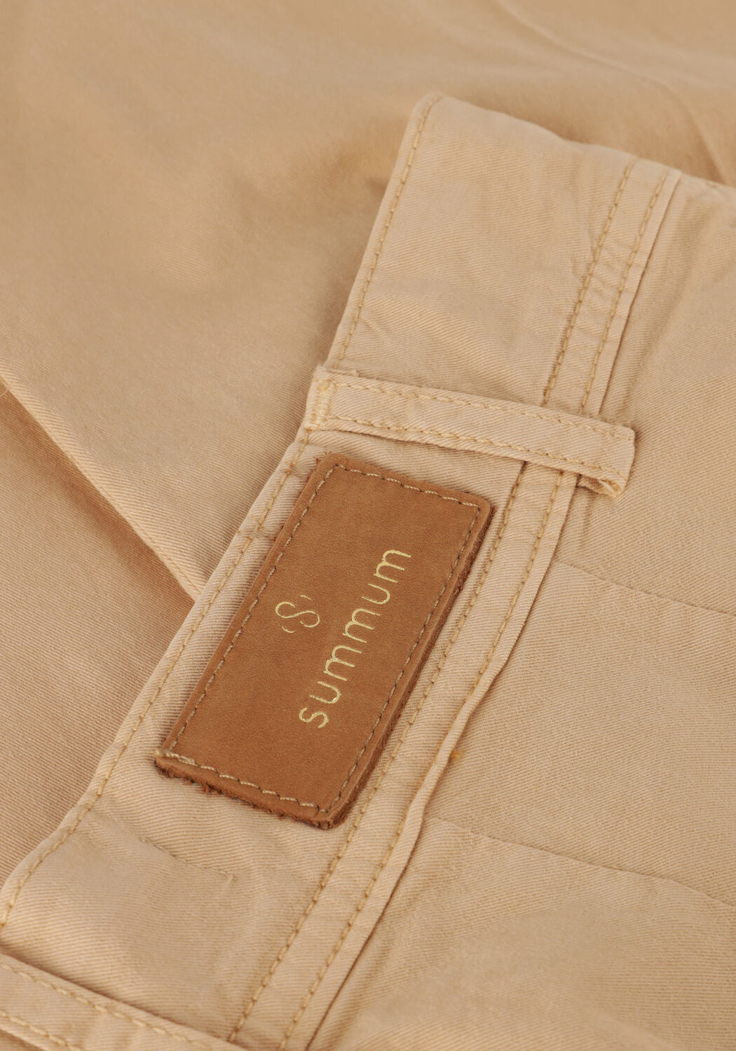 SUMMUM Pantalon large PALAZZO PANTS BUTTER TENCEL TWILL en marron - large