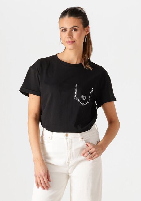 LIU JO T-shirt ECS T-SHIRT MODA M/C en noir - large