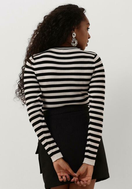 OBJECT OBJNICIA L/S O-NECK KNIT PULLOVER Hauts & T-shirts en noir - large