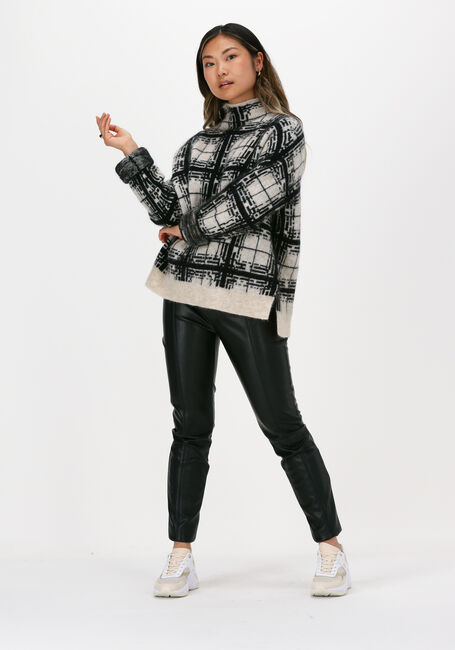 SECOND FEMALE Pull LOUISA KNIT T-NECK en noir - large