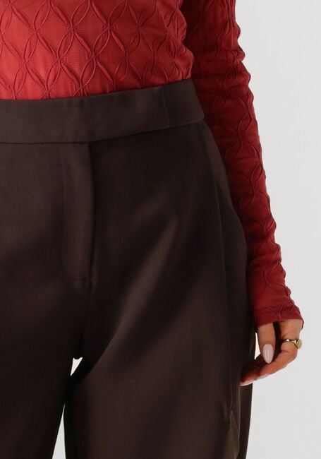 Bruine CO'COUTURE Wijde broek VOLA CARROT PLEAT PANT - large