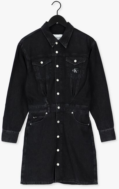 CALVIN KLEIN Mini robe A-LINE DENIM JACKET DRESS en noir - large