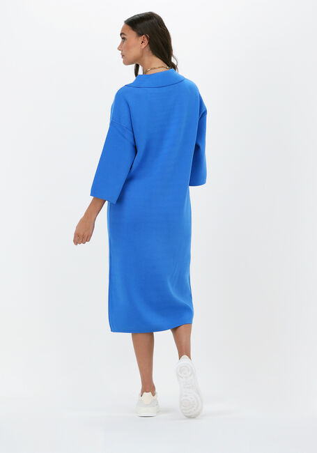 Blauwe Y.A.S. Midi jurk YASABELIA 3/4 KNIT DRESS - large