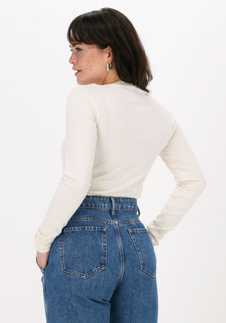 VANILIA Gilet PETITE RIB CARDI Écru - large