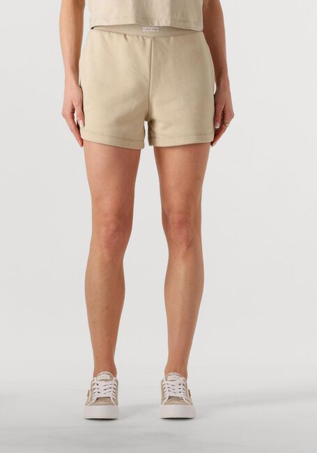 Beige CALVIN KLEIN Broeken/jumpsuits PLACED INSTITUTIONAL SHORT - large