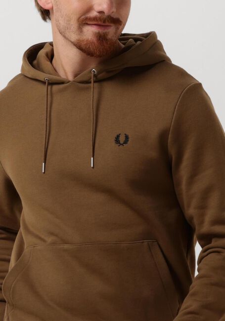 FRED PERRY TIPPED HOODED SWEATSHIRT Pulls & Gilets en camel - large
