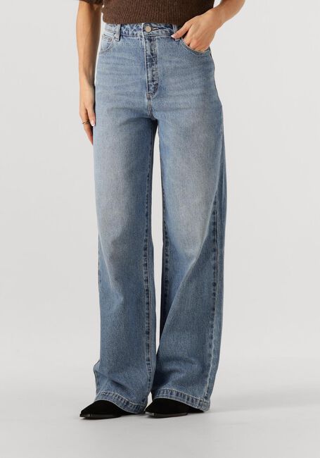 Lichtblauwe ABRAND JEANS Wide jeans HIGH WIDE PALOMA TALL - large