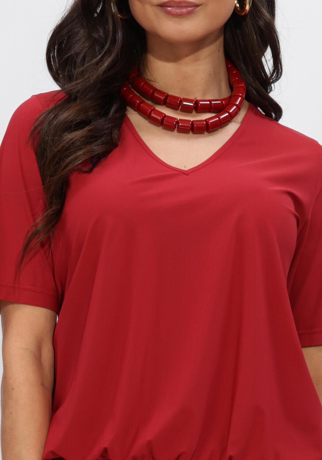 STUDIO ANNELOES Haut Vicky top en rouge - large