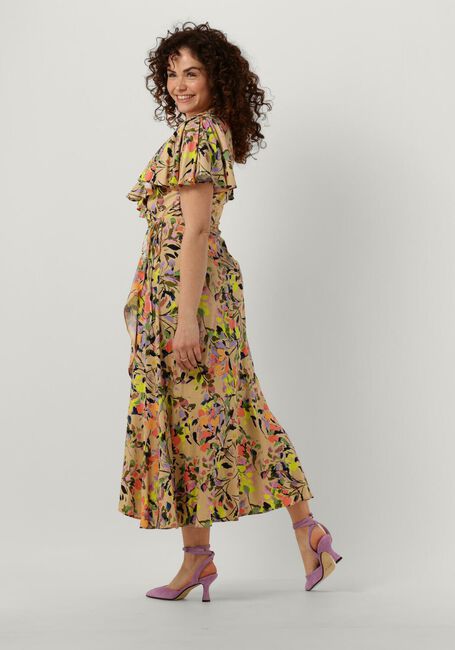 Zand Y.A.S. Midi jurk YASEMMY 2/4 LONG WRAP DRESS S - large