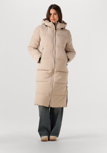 Beige WITHBLACK Gewatteerde jas WBLGLORIAN LONG PUFFER JACKET - large