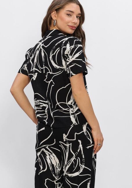 OBJECT OBJSANNE S/S SHIRT AOP Blouses en noir - large