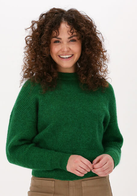 CO'COUTURE Pull LEONA RIB O-KNIT en vert - large