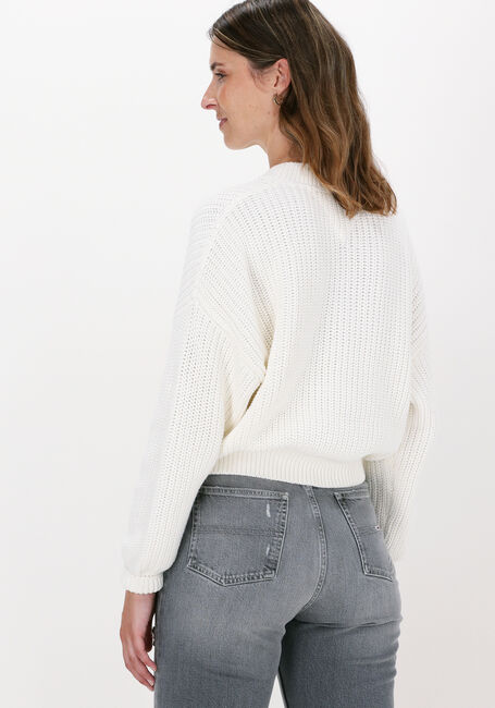TOMMY JEANS Pull TJW CENTER FLAG SWEATER en blanc - large