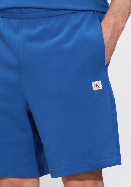 CALVIN KLEIN Pantalon courte EU 350TERRY BADGE SHORT en bleu - large