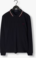 Donkerblauwe FRED PERRY Polo TWIN TIPPED FRED PERRY SHIRT LONG SLEEVE