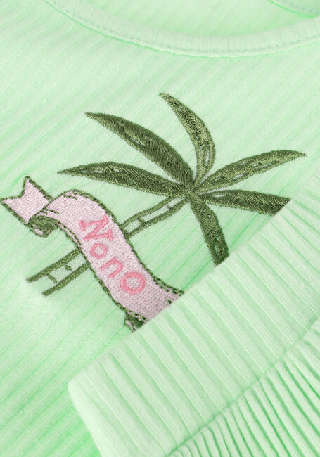 NONO T-shirt KOMY RIB JERSEY TSHIRT WITH KNOT en vert - large