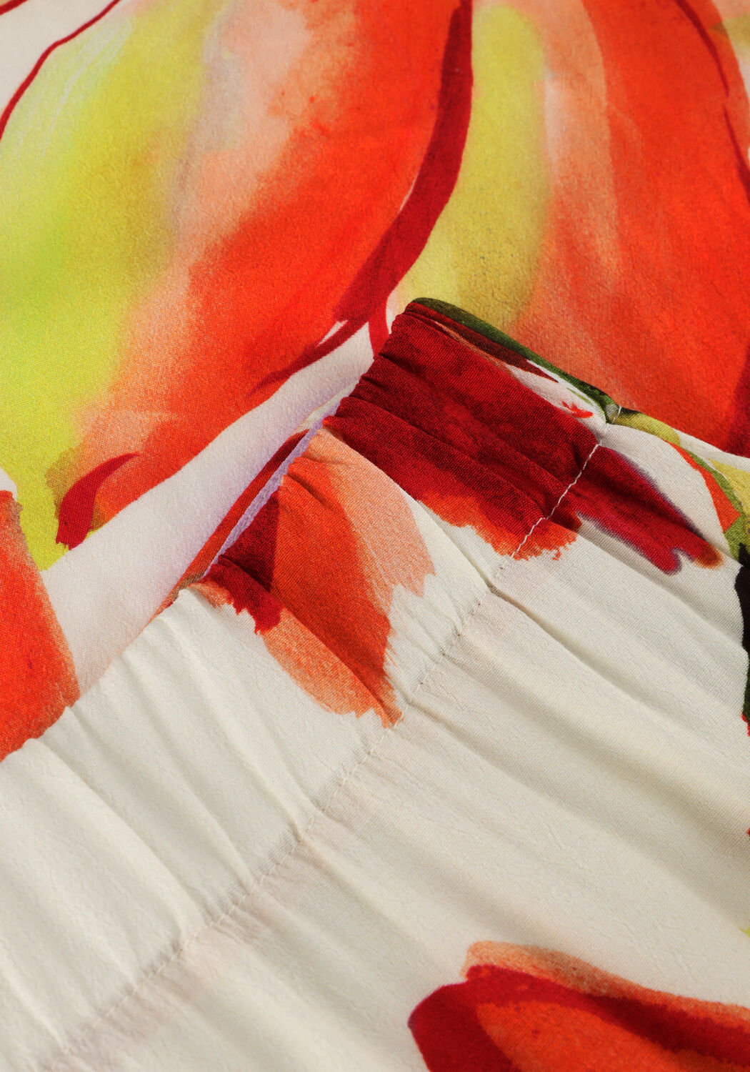 Oranje JANSEN AMSTERDAM Midirok WBF658 WOVEN PRINT LONG SKIRT - large