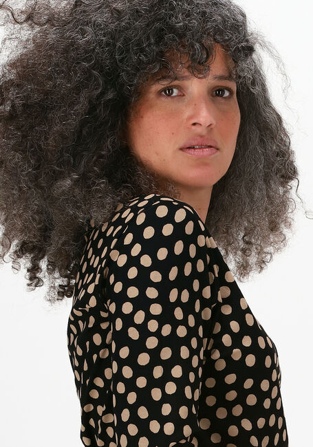 Zwarte JANSEN AMSTERDAM Top TOP PLEAT NECK - large