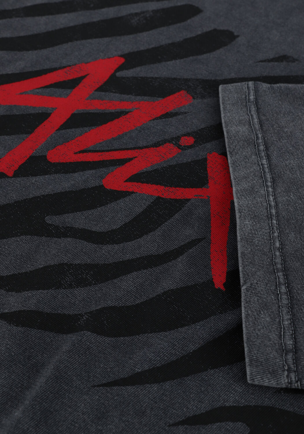 ALIX THE LABEL T-shirt LADIES KNITTED ZEBRA ALIX T SHIRT en gris - large