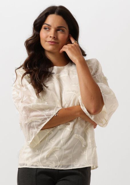 MINUS PIPER ROUND NECK BLOUSE Blouses Écru - large