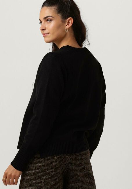 CO'COUTURE Pull MERO O KNIT en noir - large