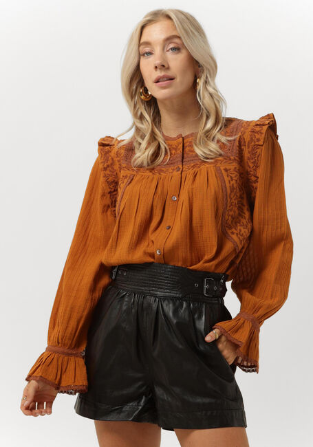 Bruine ANTIK BATIK  BERNARDO BLOUSE - large