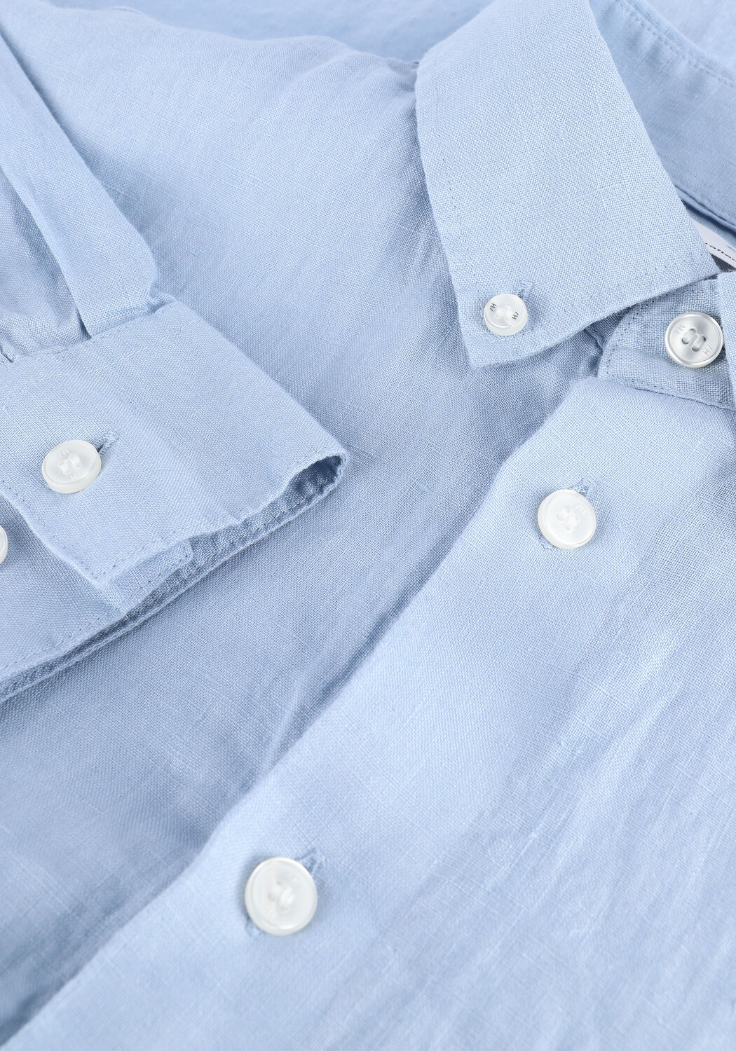 Blauwe SELECTED MEN Casual overhemd SLHREGKYLIAN-LINEN SHIRT - large