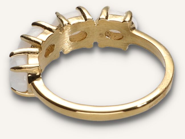 Beige NOTRE-V Sieraad RING SMALL STONE Beige NOTRE-V Sieraad RING SMALL STONE - large