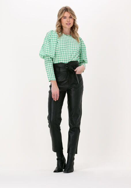 Zwarte CO'COUTURE Pantalon PHOEBE ZORA LEATHER PANT - large