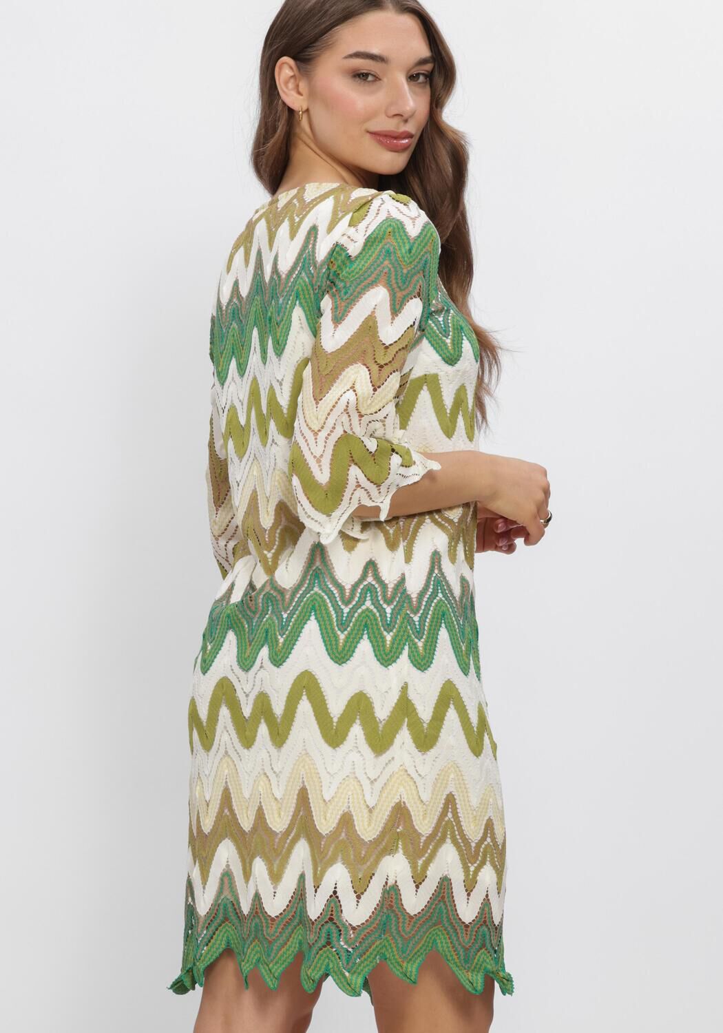 ANA ALCAZAR Robe midi 041906-3833 en vert - large