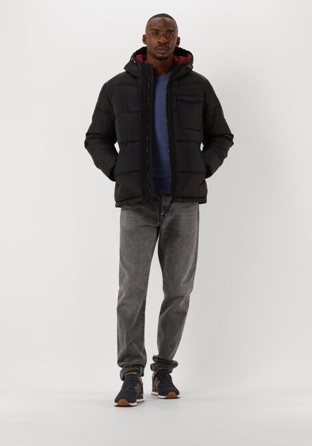 Zwarte SCOTCH & SODA Gewatteerde jas HOODED PUFFER JACKET - large