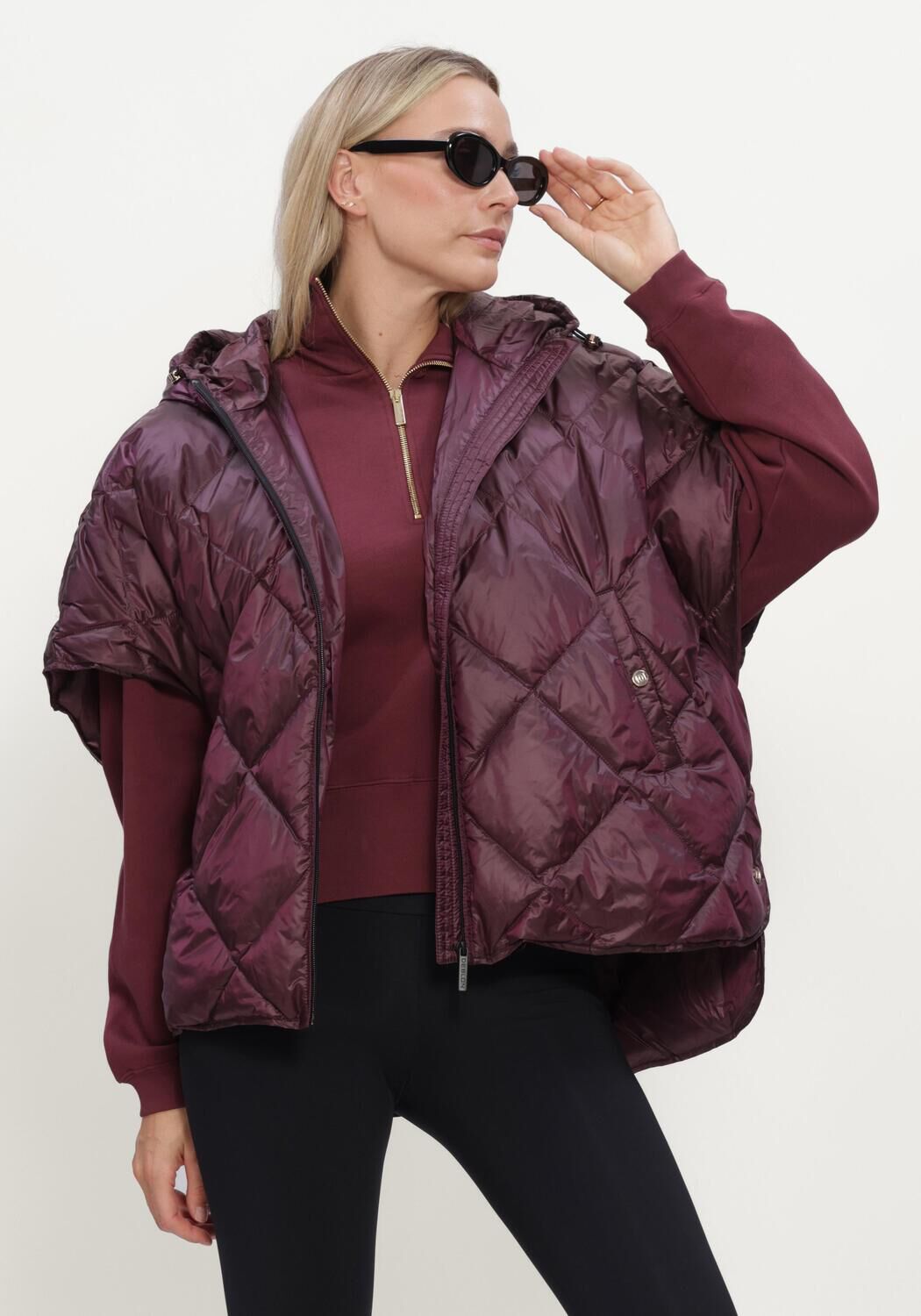 DEBLON SPORTS Veste sans manches BOWIE CAPE Bordeaux - large