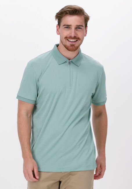 Groene SELECTED HOMME Polo SLHFAVE ZIP SS POLO B - large