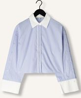 SECOND FEMALE ALANIS COMBI SHIRT Blouses en bleu SECOND FEMALE ALANIS COMBI SHIRT Blouses en bleu - medium