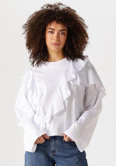 EDITED Haut ODA LONGSLEEVE en blanc - large