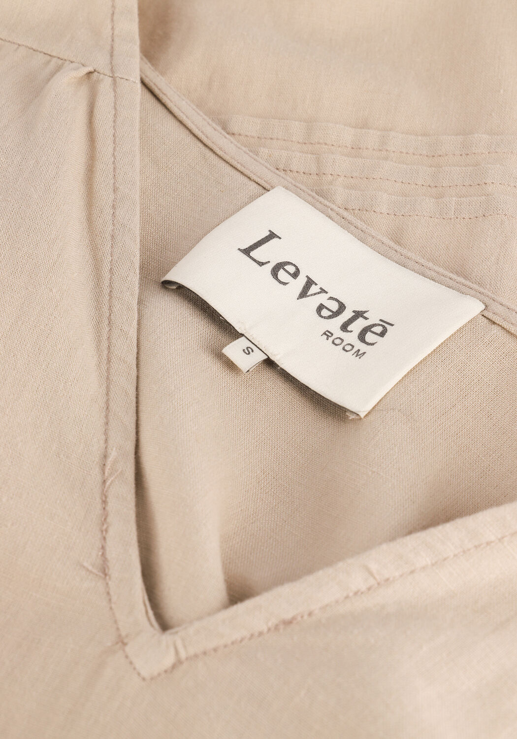 LEVETE ROOM Robe maxi NAJA 9 DRESS Sable - large