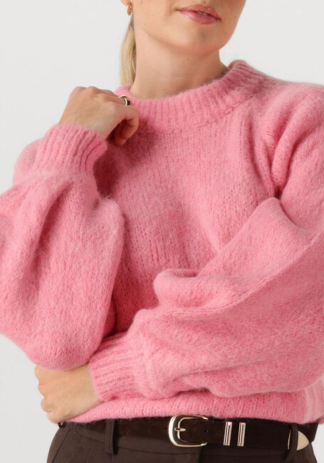 Roze OMODA ATELIER Trui OM-FAMILY LONG KNIT - large