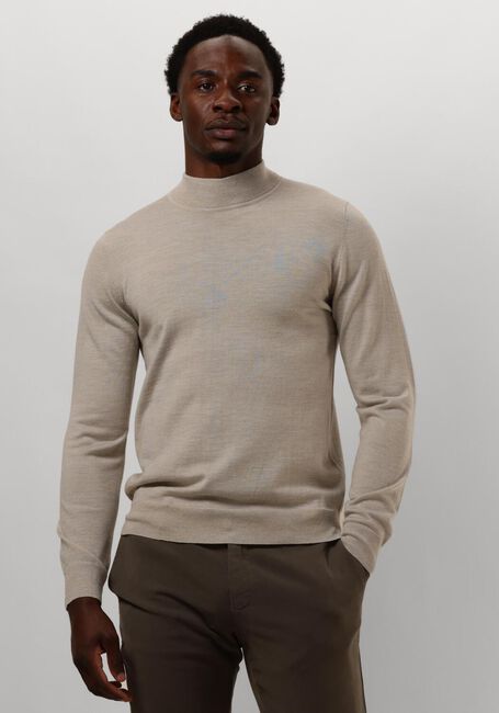PROFUOMO Pull PULLOVER MOCK en beige - large