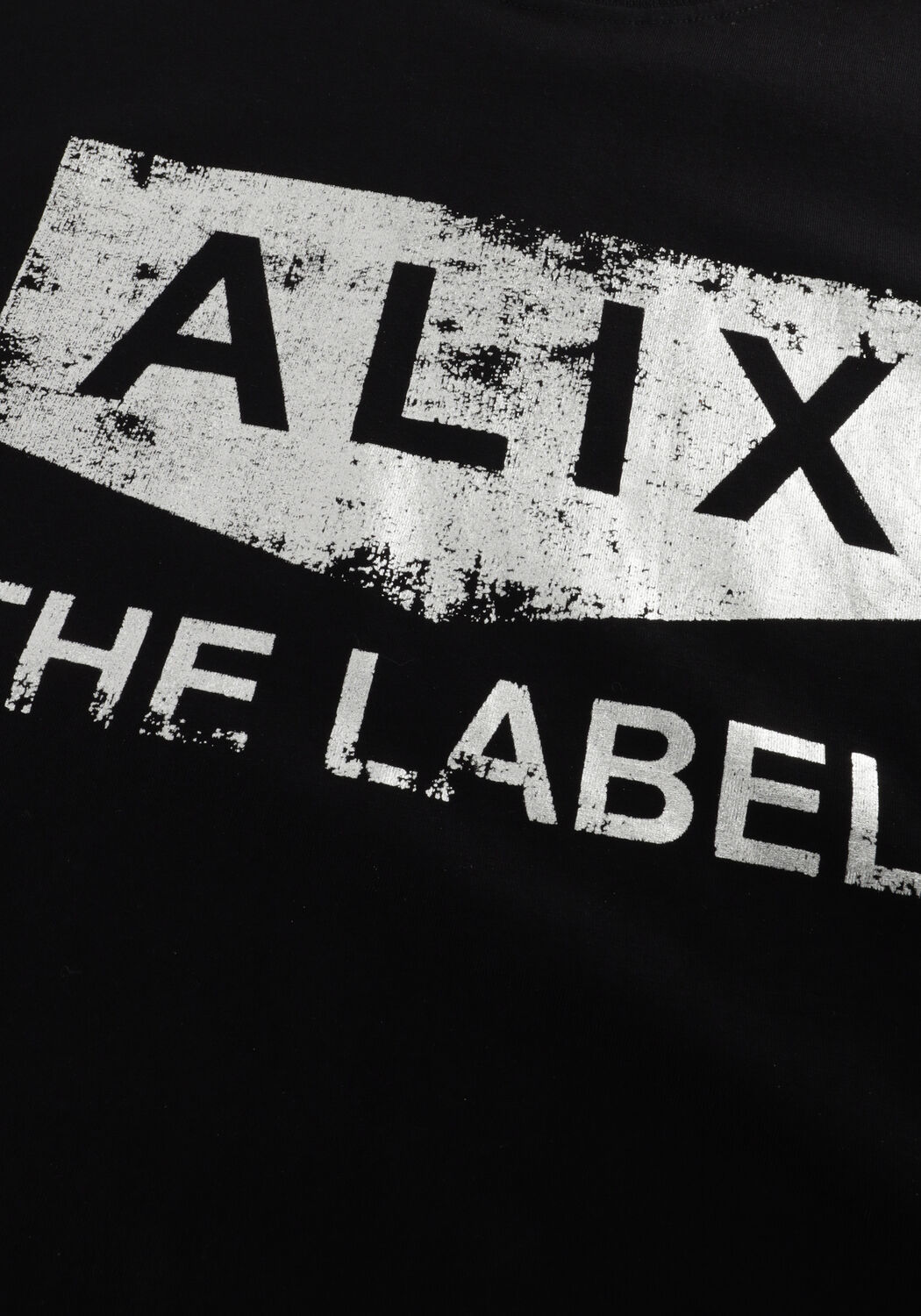 ALIX THE LABEL T-shirt FOIL PRINT T-SHIRT en noir - large