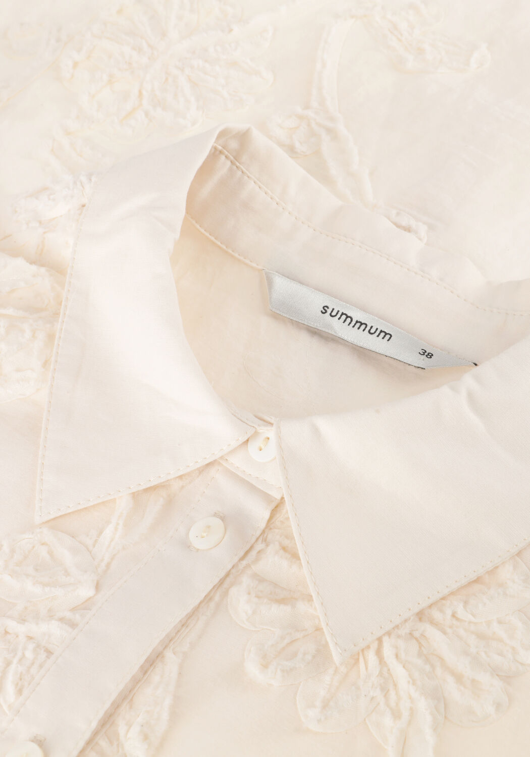 SUMMUM BLOUSE TAPE PATTERN VOILE Blouses &Eacute;cru - large